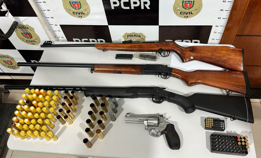 PCPR prende seis e apreende arsenal durante operação contra comércio ilegal de armas