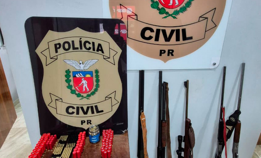 PCPR prende seis e apreende arsenal durante operação contra comércio ilegal de armas