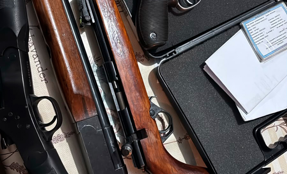 PCPR prende seis e apreende arsenal durante operação contra comércio ilegal de armas