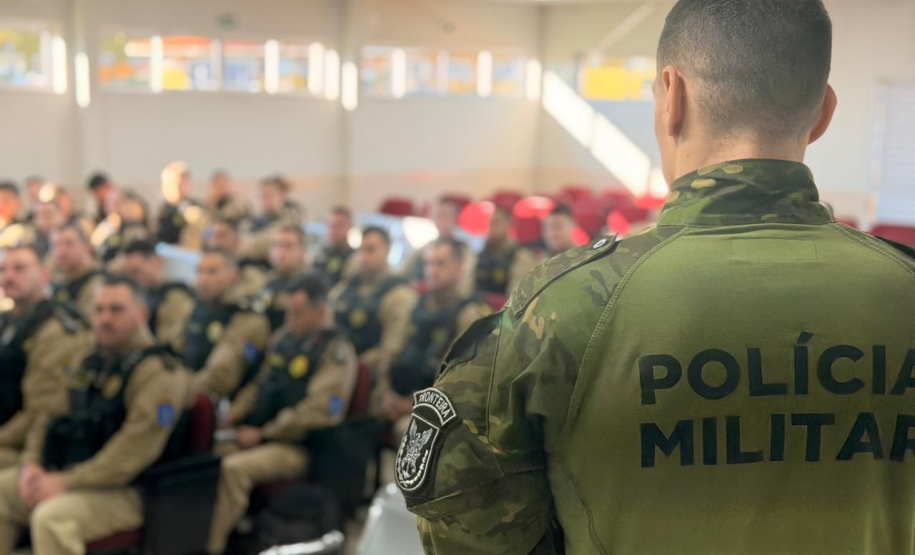 Em Guaíra, cadetes da PMPR vivenciam a rotina operacional do policiamento de fronteira