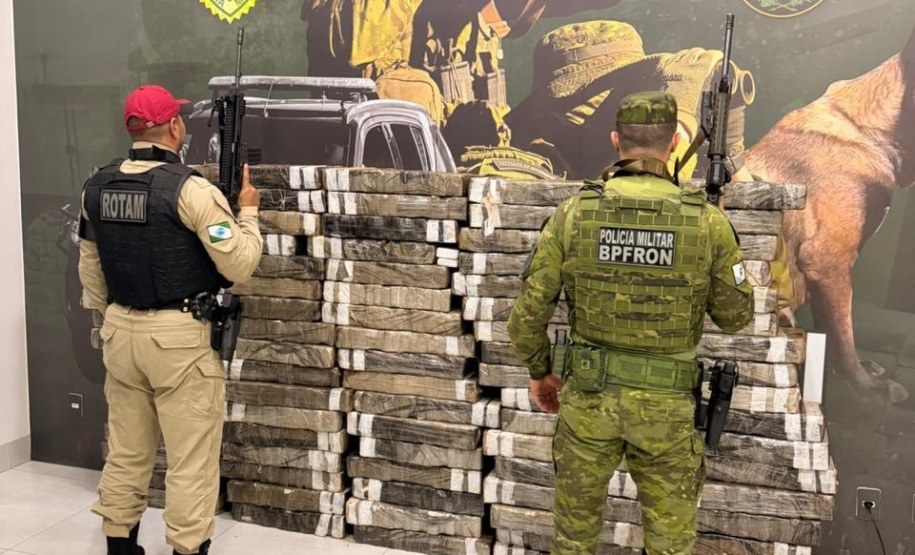 Mais de 2,6 toneladas de maconha são apreendidas em ações da PMPR no Oeste do Paraná