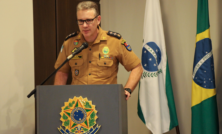 Curitiba, 18 de Outubro de 2019. Solenidade de Formatura do Curso de Defesa Pessoal - Turma 2019. Foto: Maj. QOPM Francisco Carlos Herentchen, paraninfo do Curso.
