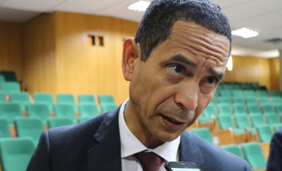 Curitiba, 25 de Outubro de 2019.  55º Aniversario do BPRV. Foto: entrevista Secretario de Segurança do Estado do Parana Cel Marinho.