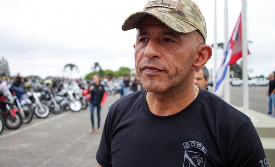 São José dos Pinhais, 25 de outubro de 2019.  3º Passeio Motociclístico do BOPE. Foto: Ten Cel QOPM Rui Noé Barroso Torres, Comandante do BOPE.