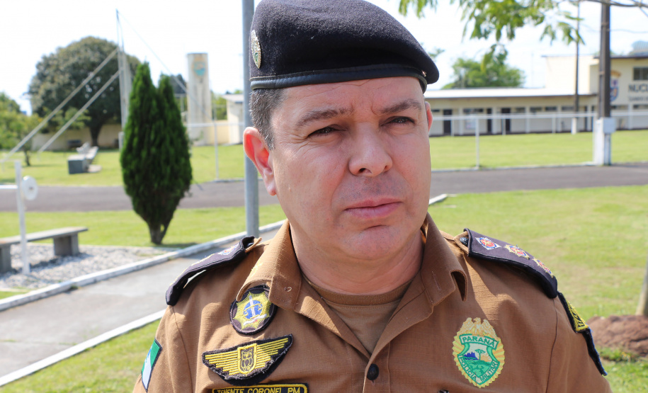 São José dos Pinhais, 29 de outubro de 2019.  Operação Integrada 17°BPM. Foto: entrevista Ten Cel Ribas Comandante do 17°BPM.