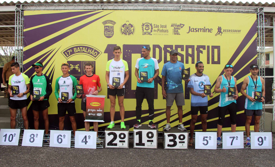 São José dos Pinhais, 03 de novembro de 2019. Desafio 10 KM do 17º BPM.