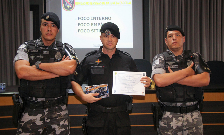 Curitiba, 05 de novembro de 2019. Aula Inaugural do Curso de Rondas Ostencivas de Natureza Especial.
