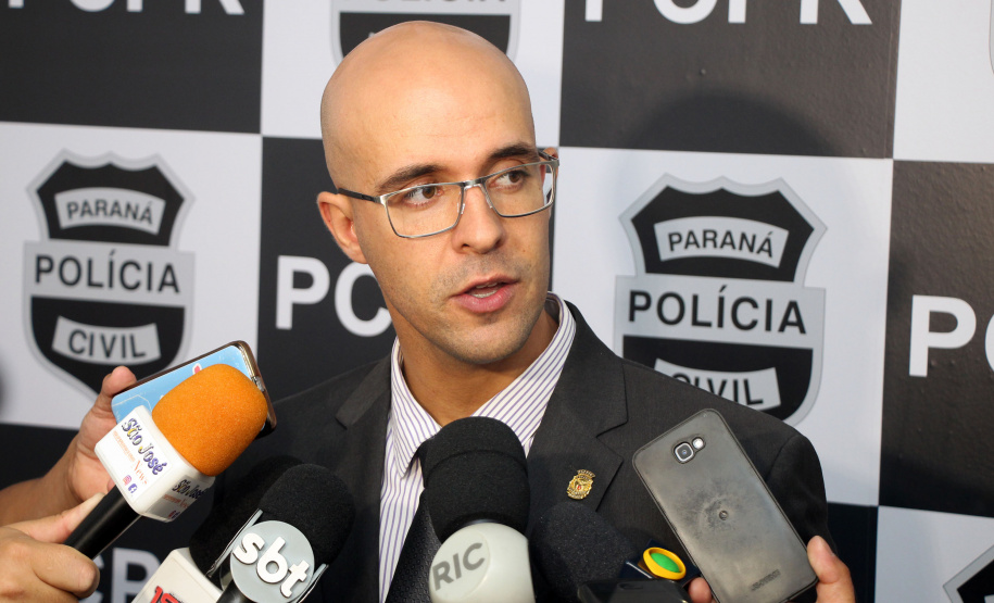 São José dos Pinhais, 06 de novembro de 2019. Apresentação de preso na Delegacia de Polícia Civil de São José dos Pinhais. Foto: Delegado Michel Teixeira de Carvalho.