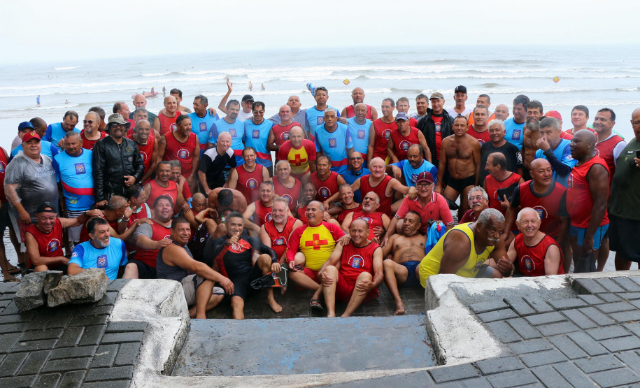 Guaratuba, 05 de janeiro de 2019. Operação Verão Paraná 2018/2019 - 19ª Travessia dos Guarda-Vidas Veteranos