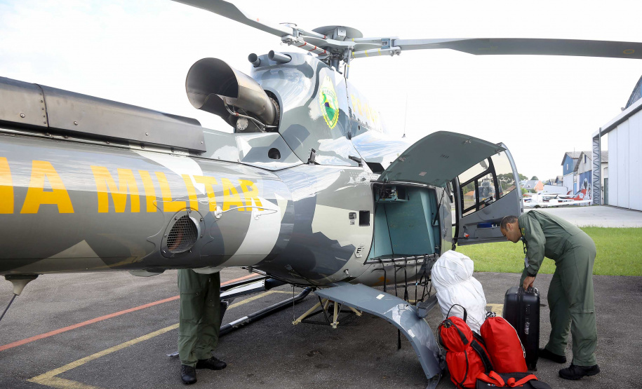Governo do Paraná envia helicóptero do Batalhão de Operações Aéreas (BPMOA)  para auxiliar nas buscas de pessoas desaparecidas em Brumadinho  -  Curitiba, 03/02/2019  -  Foto: Jaelson Lucas/ANPr