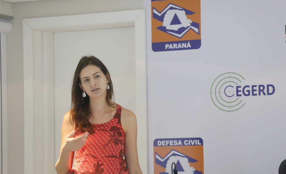 Defesa Civil - Equipe que trabalhou no desastre de Brumadinho, MG. Na foto: Fabiana Acordes, Geóloga.Curitiba, 13-02-19.Foto: Arnaldo Alves / ANPr.