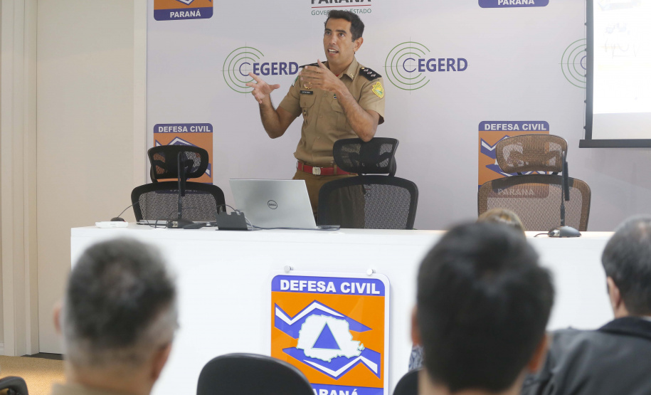 Defesa Civil - Equipe que trabalhou no desastre de Brumadinho, MG. Na foto: cap. Gomes.Curitiba, 13-02-19.Foto: Arnaldo Alves / ANPr.