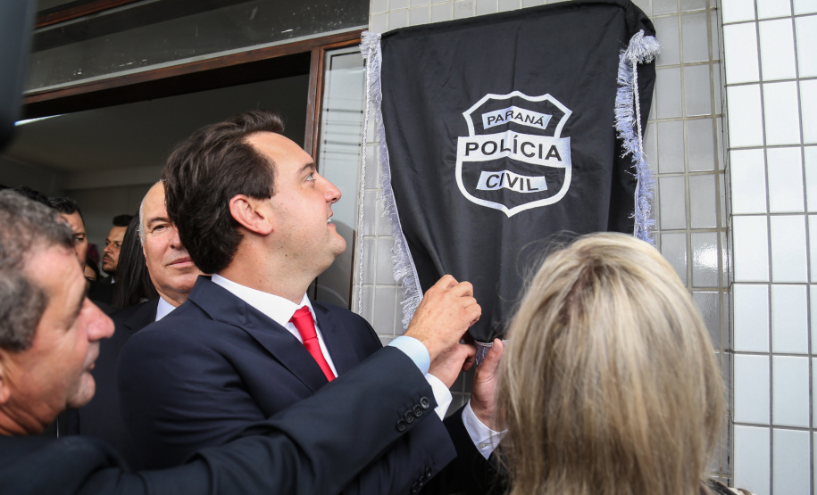 O governador Carlos Massa Ratinho Junior inaugura nesta terça-feira (19), a nova sede da Delegacia da Mulher e do Adolescente de São José dos Pinhais, na Região Metropolitana de Curitiba.  Curitiba, 19/02/2019 -  Foto: Geraldo Bubniak/ANPr