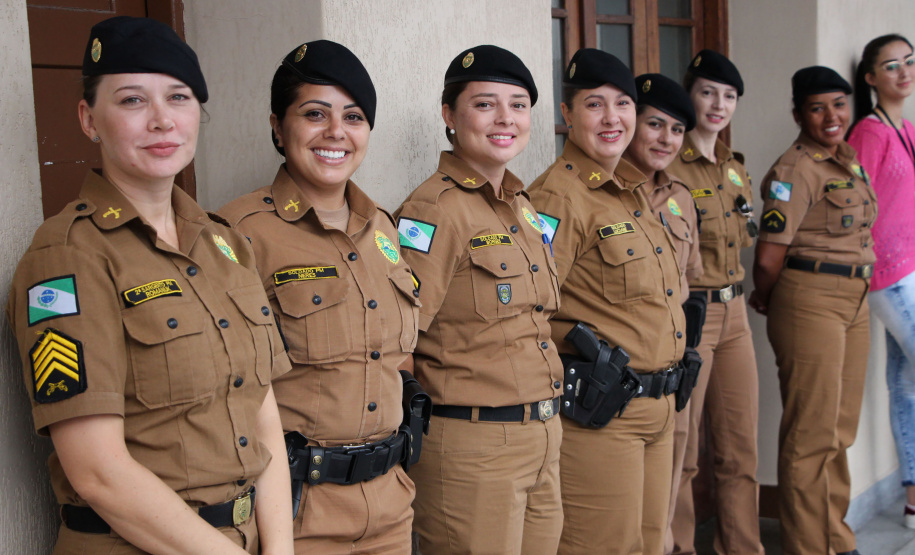 Curitiba, 26 de fevereiro de 2019. Homenagem as policiais militares pelo dia internacional da mulher