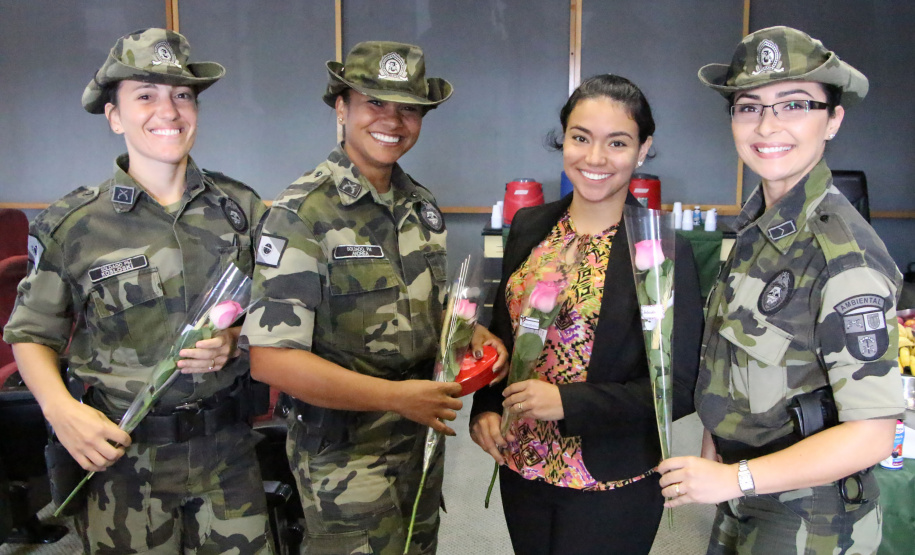 Curitiba, 26 de fevereiro de 2019. Homenagem as policiais militares pelo dia internacional da mulher