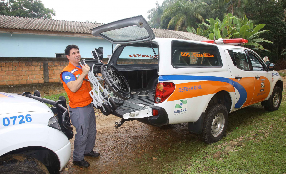 A Coordenadoria Estadual de Proteção e Defesa Civil realiza simulado de abandono com comunidade em área de risco de Morretes, no Litoral do Paraná.  -  Morretes, 16/03/2019  -  Foto: Jaelson Lucas/ANPr