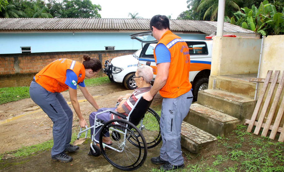 A Coordenadoria Estadual de Proteção e Defesa Civil realiza simulado de abandono com comunidade em área de risco de Morretes, no Litoral do Paraná.  -  Morretes, 16/03/2019  -  Foto: Jaelson Lucas/ANPr
