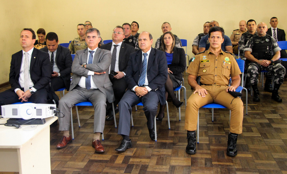 Curitiba, 19 de março de 2019. Visita do Secretário Nacional de Segurança Pública ao BOPE.General Guilherme Theophilo.General Luiz Felipe Carbonell.
