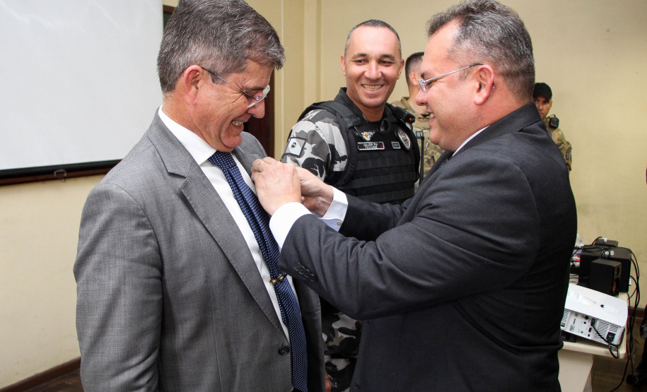 Curitiba, 19 de março de 2019. Visita do Secretário Nacional de Segurança Pública ao BOPE.General Guilherme Theophilo.