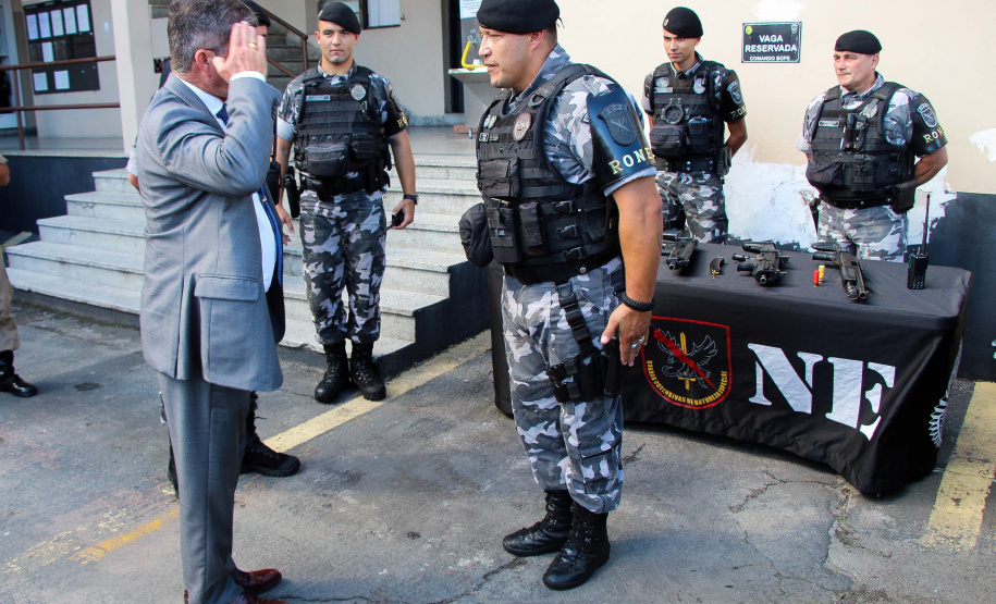 Curitiba, 19 de março de 2019. Visita do Secretário Nacional de Segurança Pública ao BOPE.