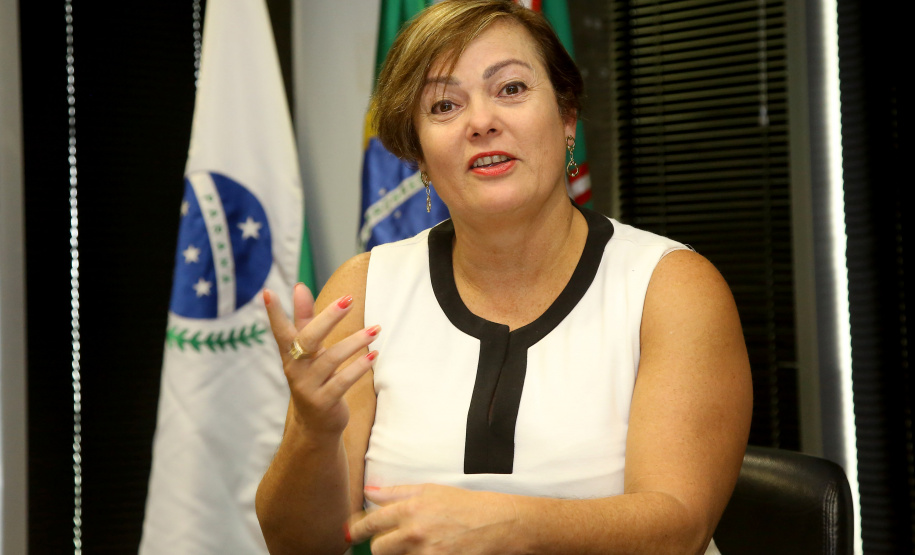 Delegada coordenadora das Delegacias da Mulher do Estado do Paraná, Márcia Rejeane Vieira Marcondes. Curitiba,22/03/2019 Foto:Jaelson Lucas / ANPr
