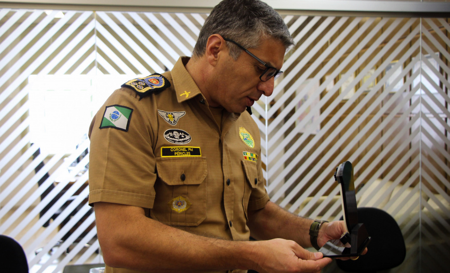 Curitiba, 29 de março de 2019. Entrega de Homenagem ao Comandante Geral Cel. Péricles - COE