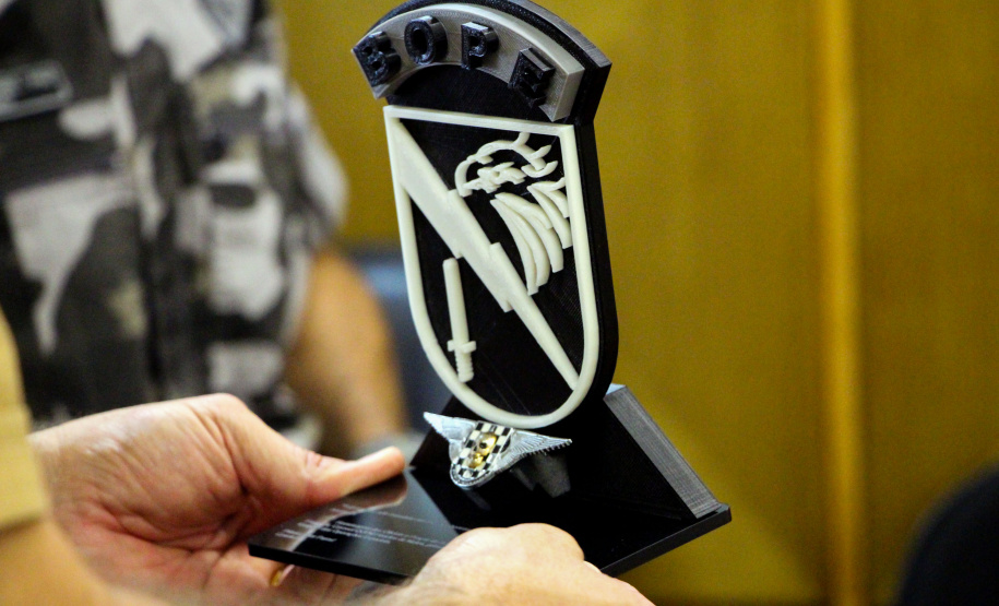 Curitiba, 29 de março de 2019. Entrega de Homenagem ao Comandante Geral Cel. Péricles - COE