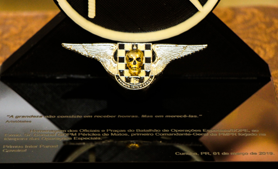 Curitiba, 29 de março de 2019. Entrega de Homenagem ao Comandante Geral Cel. Péricles - COE