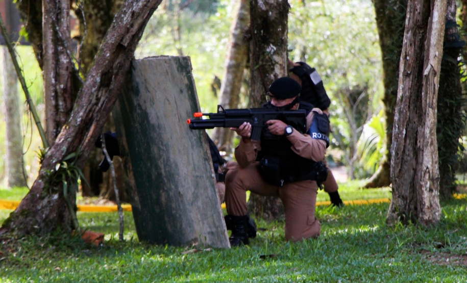 São José dos Pinhais, 30 de março de 2019. Exercício de APH Tático - 17º BPM