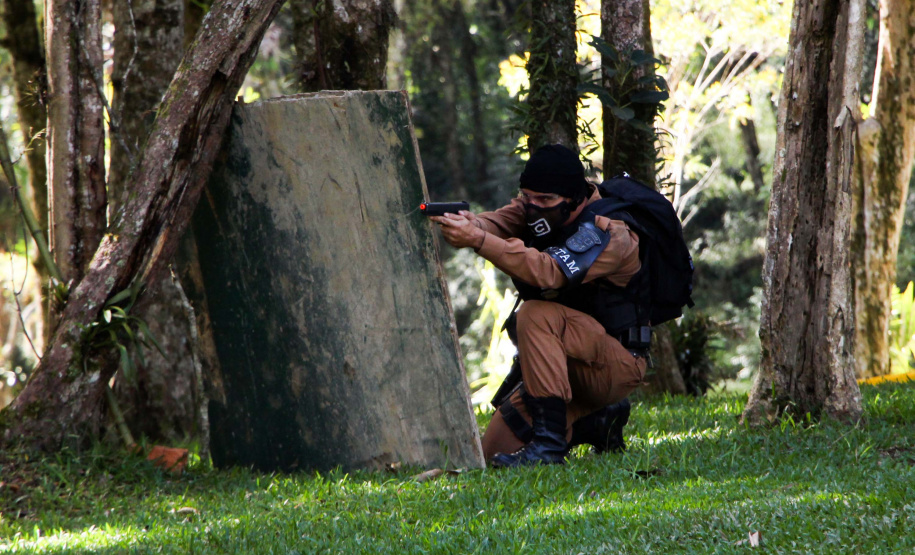 São José dos Pinhais, 30 de março de 2019. Exercício de APH Tático - 17º BPM