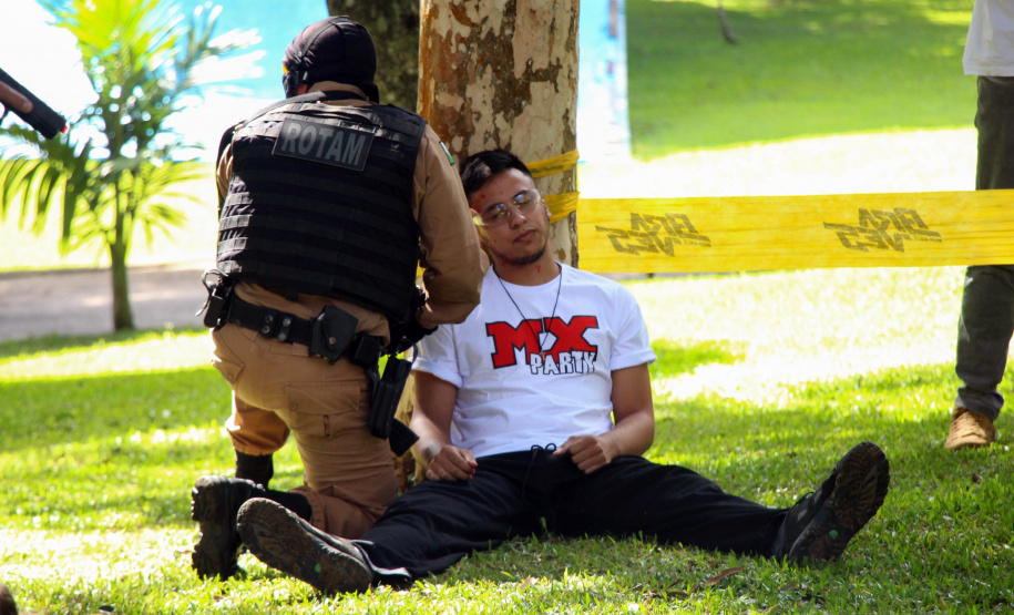 São José dos Pinhais, 30 de março de 2019. Exercício de APH Tático - 17º BPM