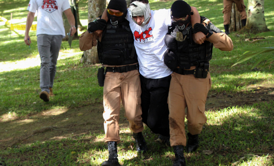 São José dos Pinhais, 30 de março de 2019. Exercício de APH Tático - 17º BPM