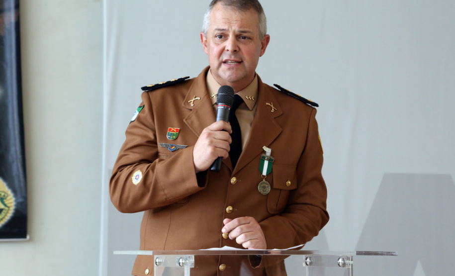 Batalhão da Policia Ambiental comemora 62 anos, vice governador Darci Piana recebe medalha do mérito ambiental.
Foto Gilson Abreu/ANPr