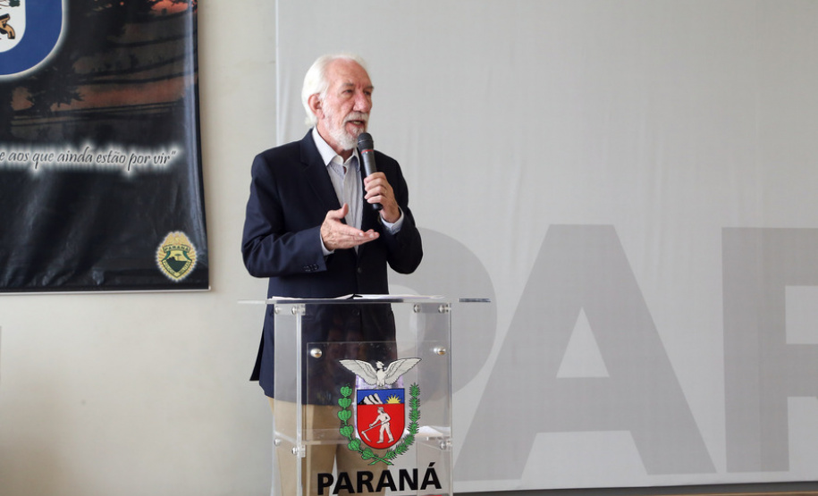 Batalhão da Policia Ambiental comemora 62 anos, vice governador Darci Piana recebe medalha do mérito ambiental.
Foto Gilson Abreu/ANPr