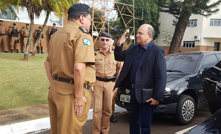Londrina, 10 de abril de 2019. Visita do Secretário de Segurança ao 5º BPM em Londrina