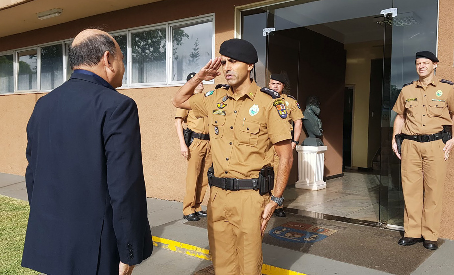 Londrina, 10 de abril de 2019. Visita do Secretário de Segurança ao 5º BPM em Londrina