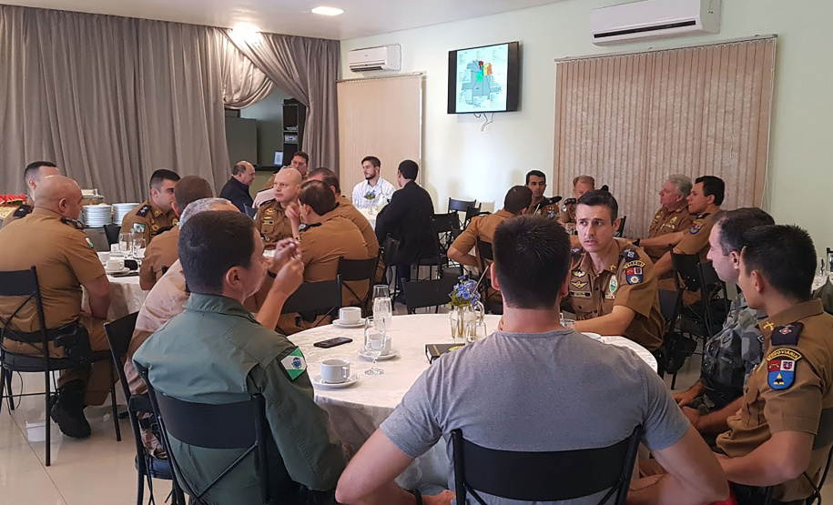 Londrina, 10 de abril de 2019. Visita do Secretário de Segurança ao 5º BPM em Londrina