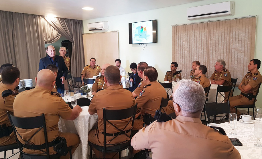 Londrina, 10 de abril de 2019. Visita do Secretário de Segurança ao 5º BPM em Londrina