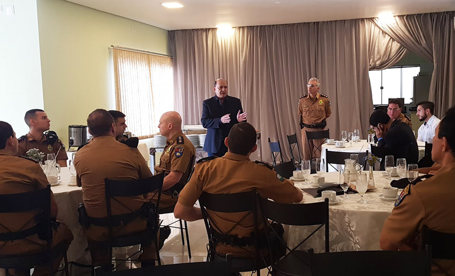 Londrina, 10 de abril de 2019. Visita do Secretário de Segurança ao 5º BPM em Londrina