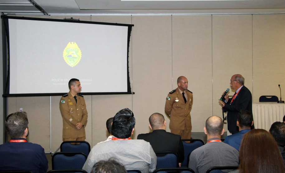 Pinhais, 11 de abril de 2019. Palestra do Cel. Hudson na Expotrade