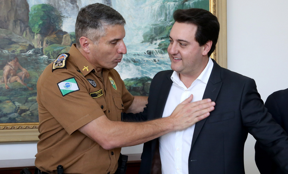 Governador anuncia pagamento das promoções dos praças-militares. -  Curitiba, 15/04/2019  -  Foto de Gilson Abreu ANPr