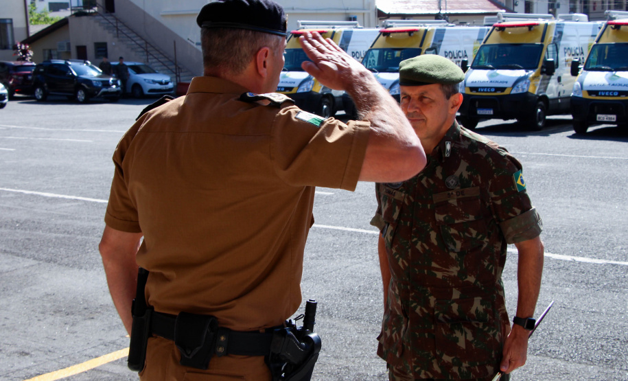 Curitiba, 15 de abril de 2019. Visita do General Tómas - Comandante da 5ª Divisão do Exército