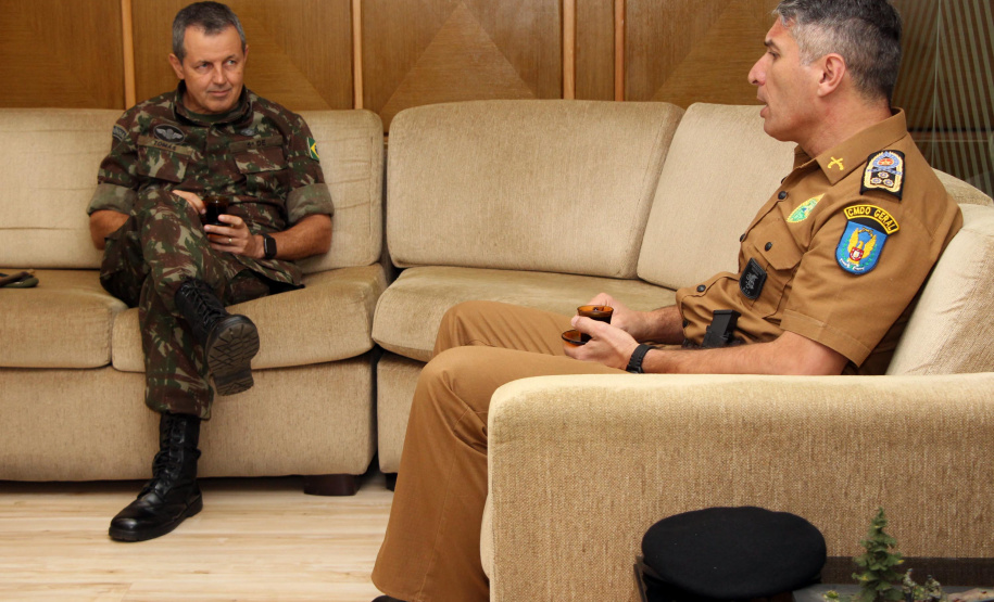 Curitiba, 15 de abril de 2019. Visita do General Tómas - Comandante da 5ª Divisão do Exército