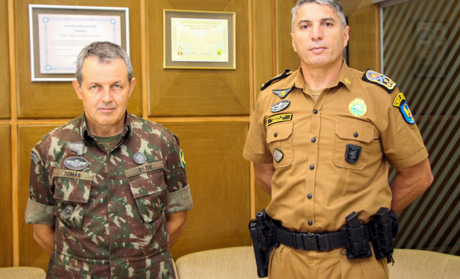 Curitiba, 15 de abril de 2019. Visita do General Tómas - Comandante da 5ª Divisão do Exército