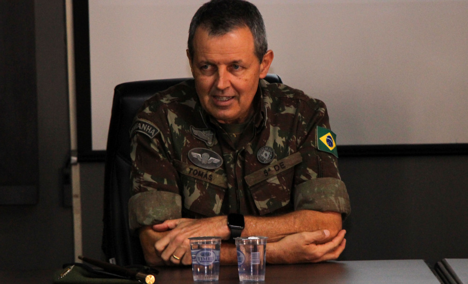 Curitiba, 15 de abril de 2019. Visita do General Tómas - Comandante da 5ª Divisão do Exército
