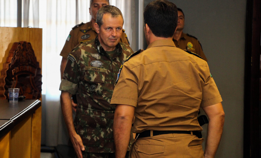 Curitiba, 15 de abril de 2019. Visita do General Tómas - Comandante da 5ª Divisão do Exército