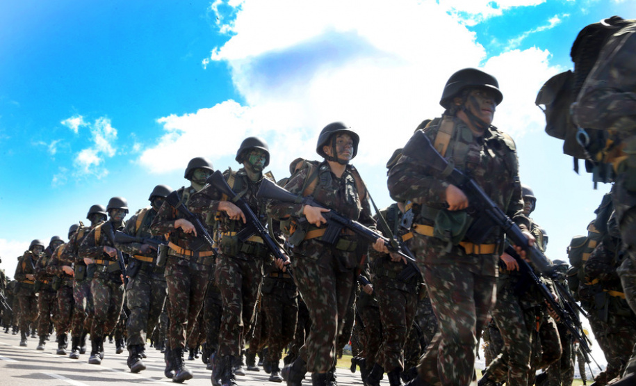 Comemoração à Semana do Exército.
Foto Gilson Abreu ANPr