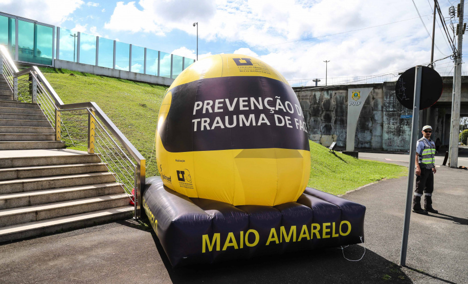 O vice-governador Darci Piana participou do lançamento do Maio Amarelo, na seda da Polícia Rodoviária Federal. Foto: Geraldo Bubniak/ANPr