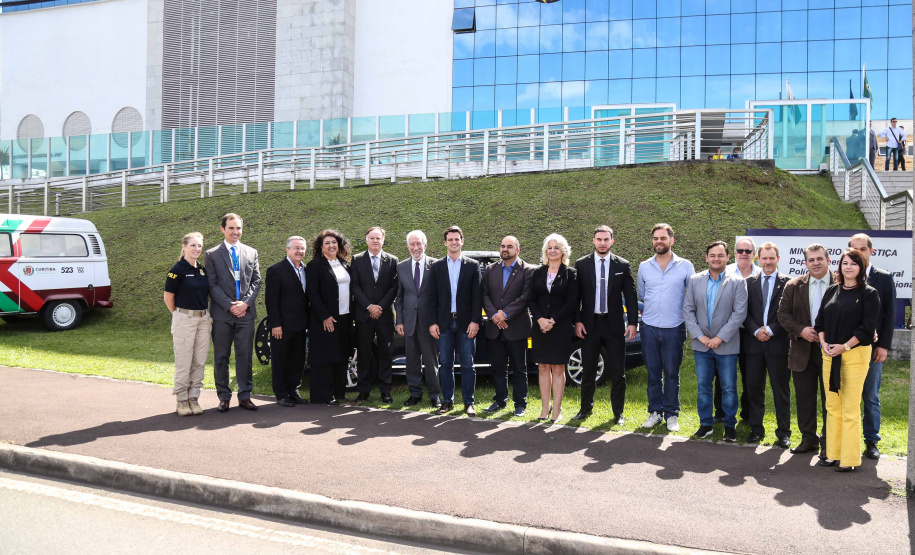 O vice-governador Darci Piana participou do lançamento do Maio Amarelo, na seda da Polícia Rodoviária Federal. Foto: Geraldo Bubniak/ANPr