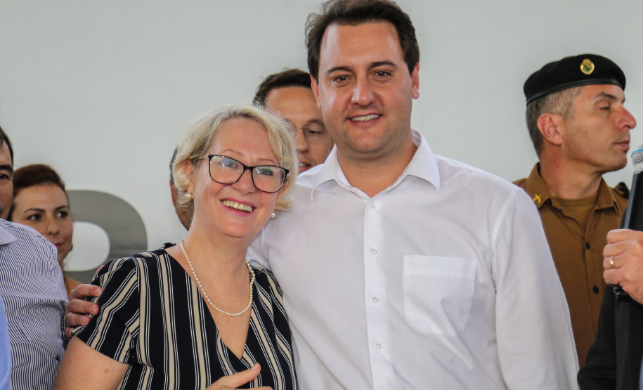 O governador Carlos Massa Ratinho Junior participam do Lançamento do programa Escola Segura no Colégio Estadual Ulysses Guimarães em Foz do Iguaçu nesta quinta-feira (09). Foz do Iguaçu, 09/05/2019 - Foto: Geraldo Bubniak/ANPr